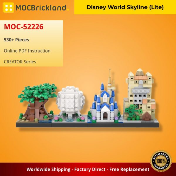 Disney World Skyline (Lite) CREATOR MOC-52226 WITH 530 PIECES