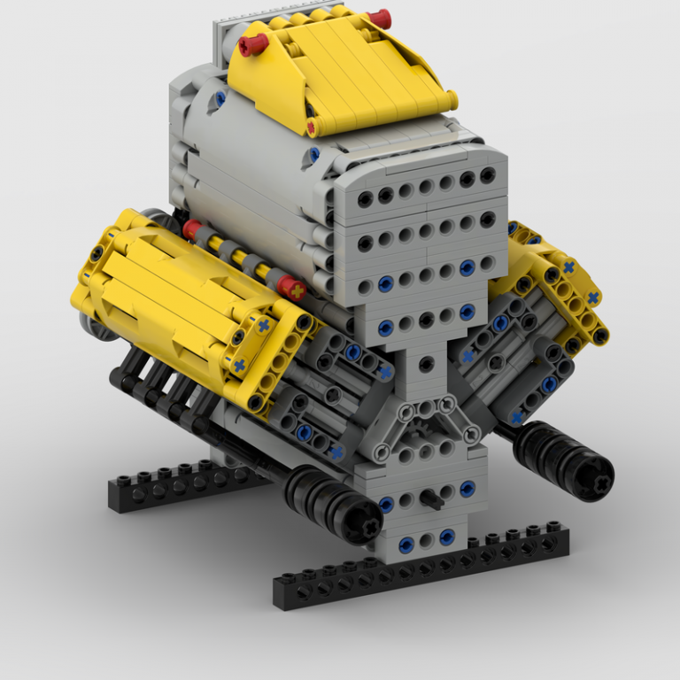 Maquette Moteur V8 Dynamique - 945 Pièces - MOC-60662 - Cadeau 14 Ans Et +