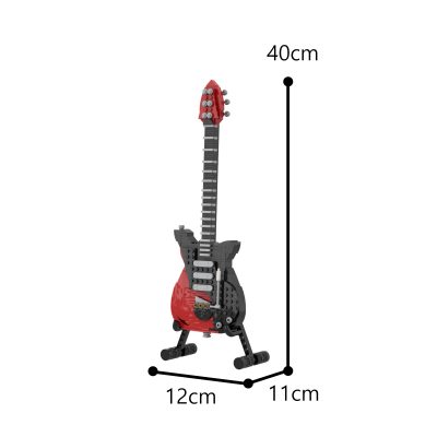 Guitar Red Special and Display Stand CREATOR MOC-62847 WITH 324 PIECES