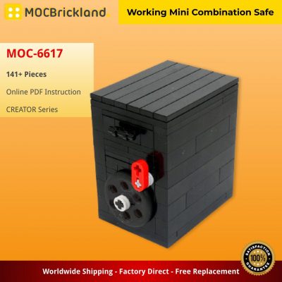 Working Mini Combination Safe Creator MOC-6617 by mocbuild101 with 141 pieces