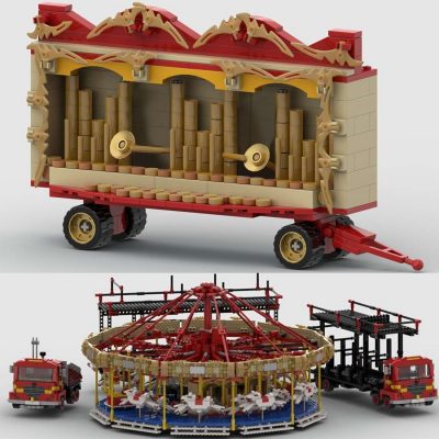 Fairground Carousel CREATOR MOC-73320 by Gdale WITH 5601 PIECES