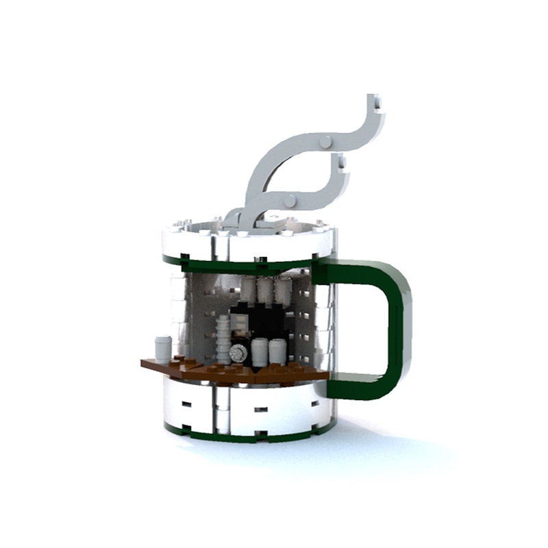 Coffee Mug Stand CREATOR MOC-7416 WITH 141 PIECES