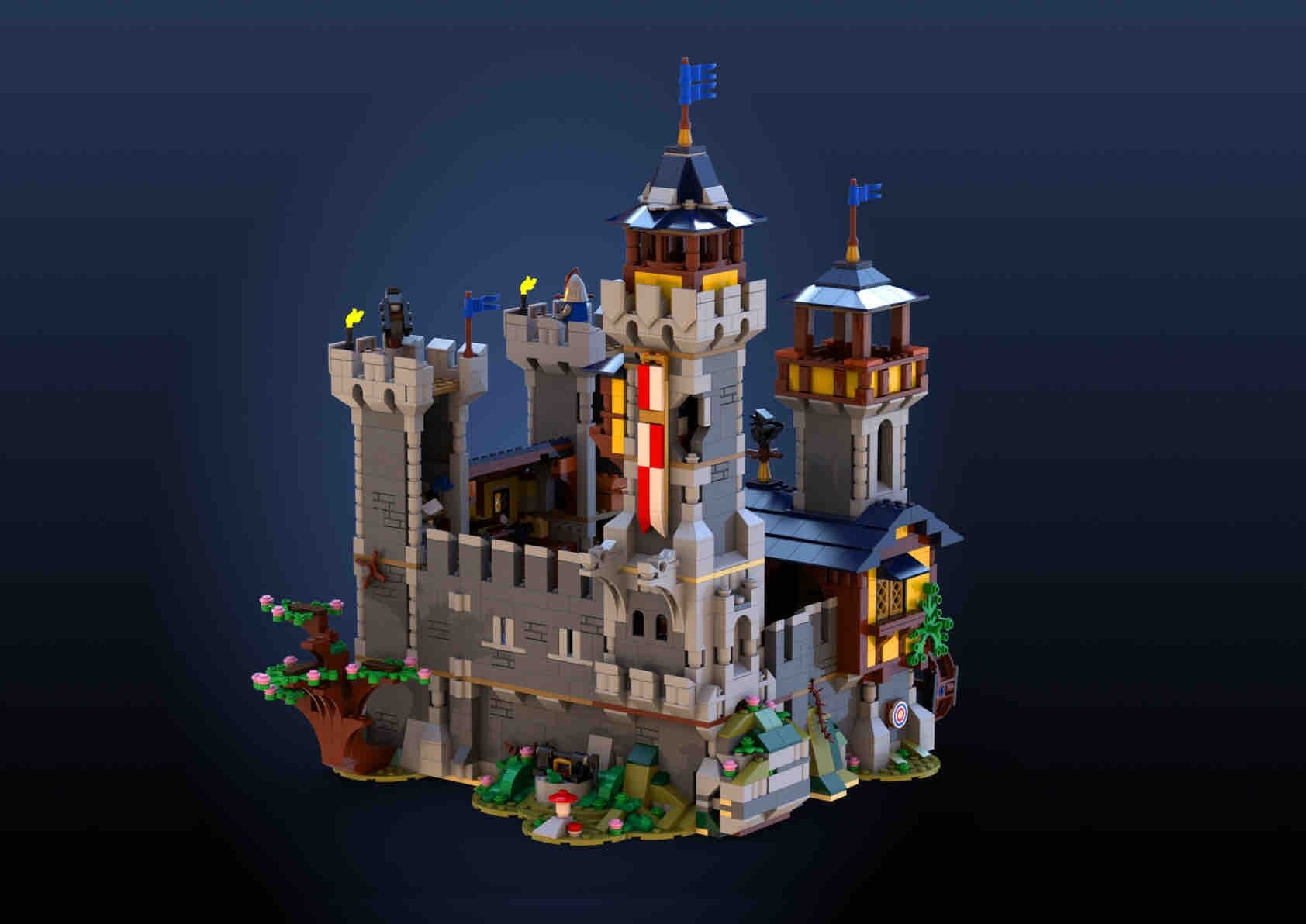 Medieval Castle II CREATOR MOC-82242 by BrickType WITH 2570 PIECES