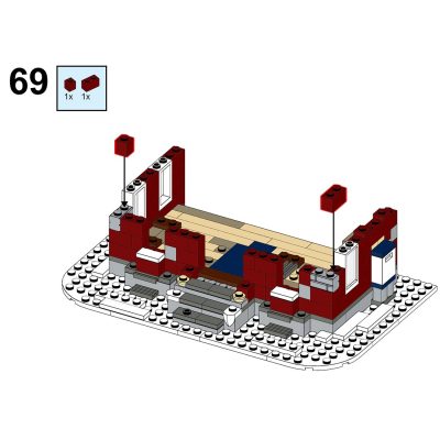 10263 Little Winter Town Hall CREATOR MOC-84431 by Little_Thomas WITH 983 PIECES