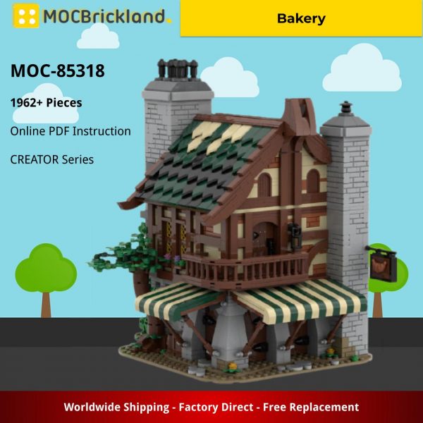 Bakery CREATOR MOC-85318 by Peter.Keith with 1962 pieces