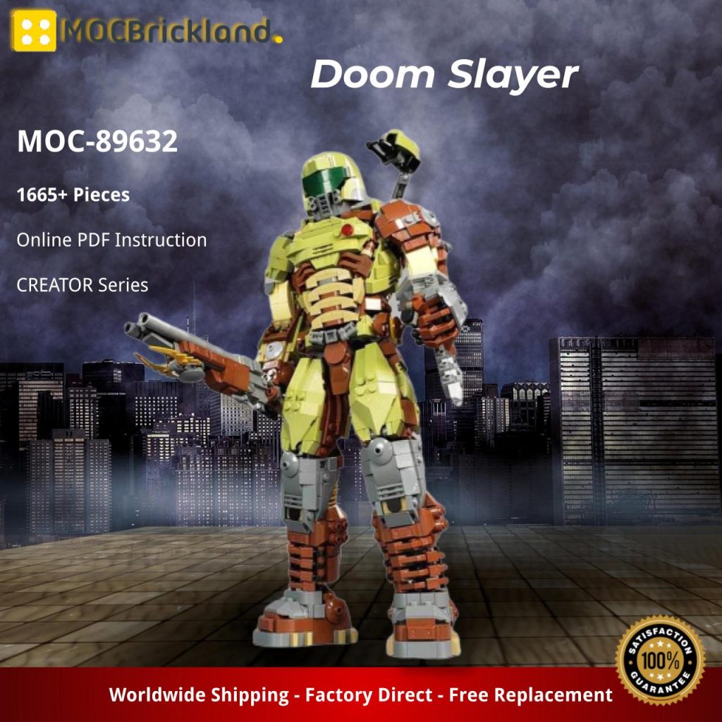 Doom Slayer MOC-89632 Creator with 1665 Pieces 
