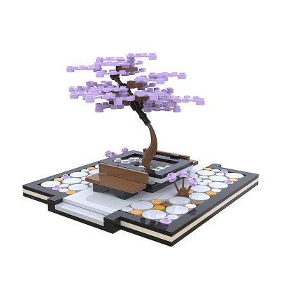 Purple Cherry Blossom Creator MOC-89740 with 325 pieces