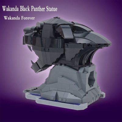 Black Panther Wakanda Statue Creator MOC-89765 with 371 pieces