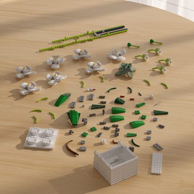 Potted Green Phalaenopsis CREATOR MOC-89786 WITH 743 PIECES