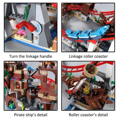 Pirate Roller Coaster CREATOR MOC-89805 WITH 1572 PIECES