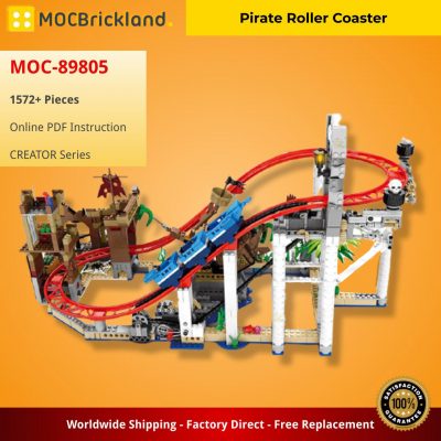Pirate Roller Coaster CREATOR MOC-89805 WITH 1572 PIECES