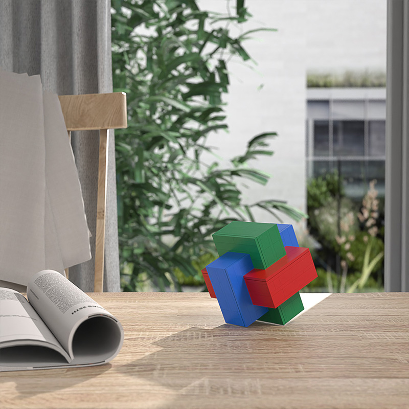 Burr Puzzle CREATOR MOC-89823 with 140 pieces