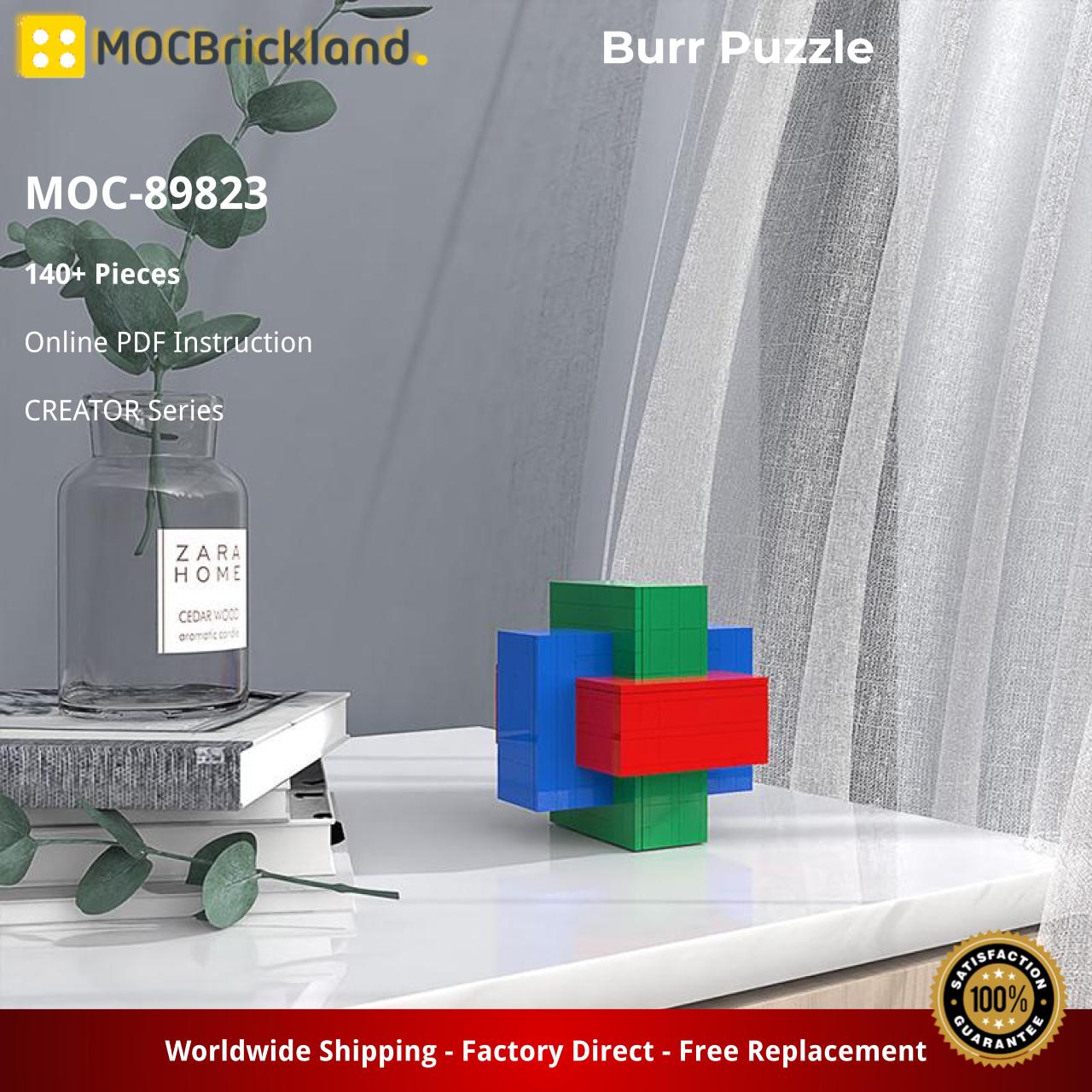 Burr Puzzle CREATOR MOC-89823 with 140 pieces