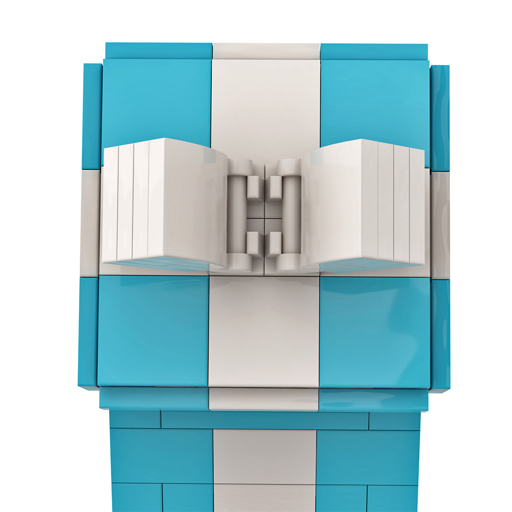 Exquisite Small Gift Box Clamshell Green White CREATOR MOC-89838 WITH 116 PIECES