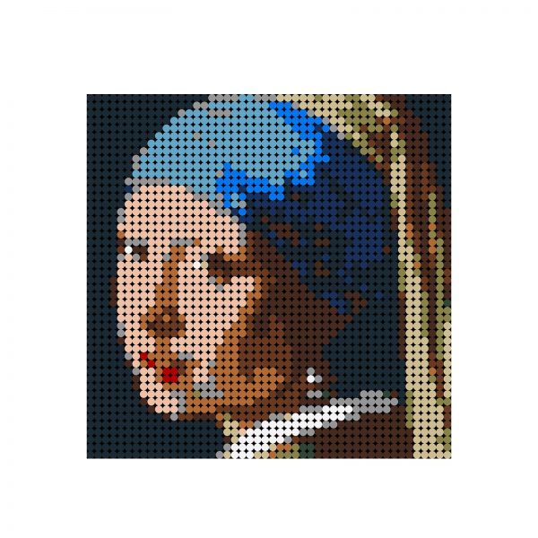 Girl with a Pearl Earring Pixel Art CREATOR MOC-89843