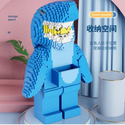 Shark Man Doll Hand-Made CREATOR MOC-89845 with 3288 pieces
