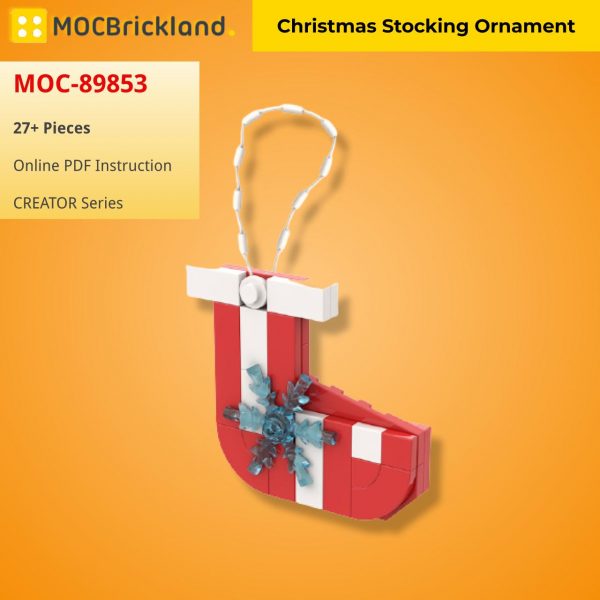 Christmas Stocking Ornament CREATOR MOC-89853 WITH 27 PIECES