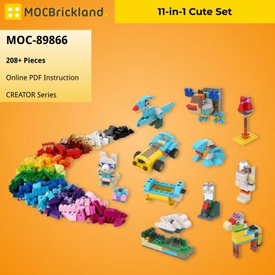 11-in-1 Cute Set CREATOR MOC-89866 WITH 208 PIECES
