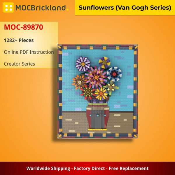 Sunflowers (Van Gogh Series) CREATOR MOC-89870 WITH 1282 PIECES