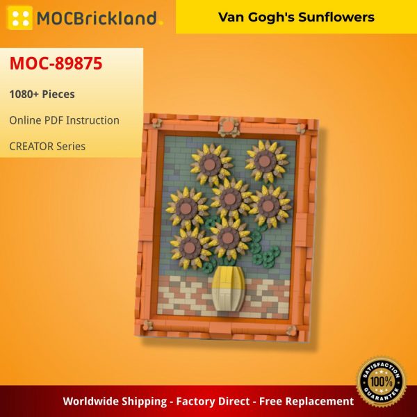 Van Gogh’s Sunflowers CREATOR MOC-89875 WITH 1080 PIECES