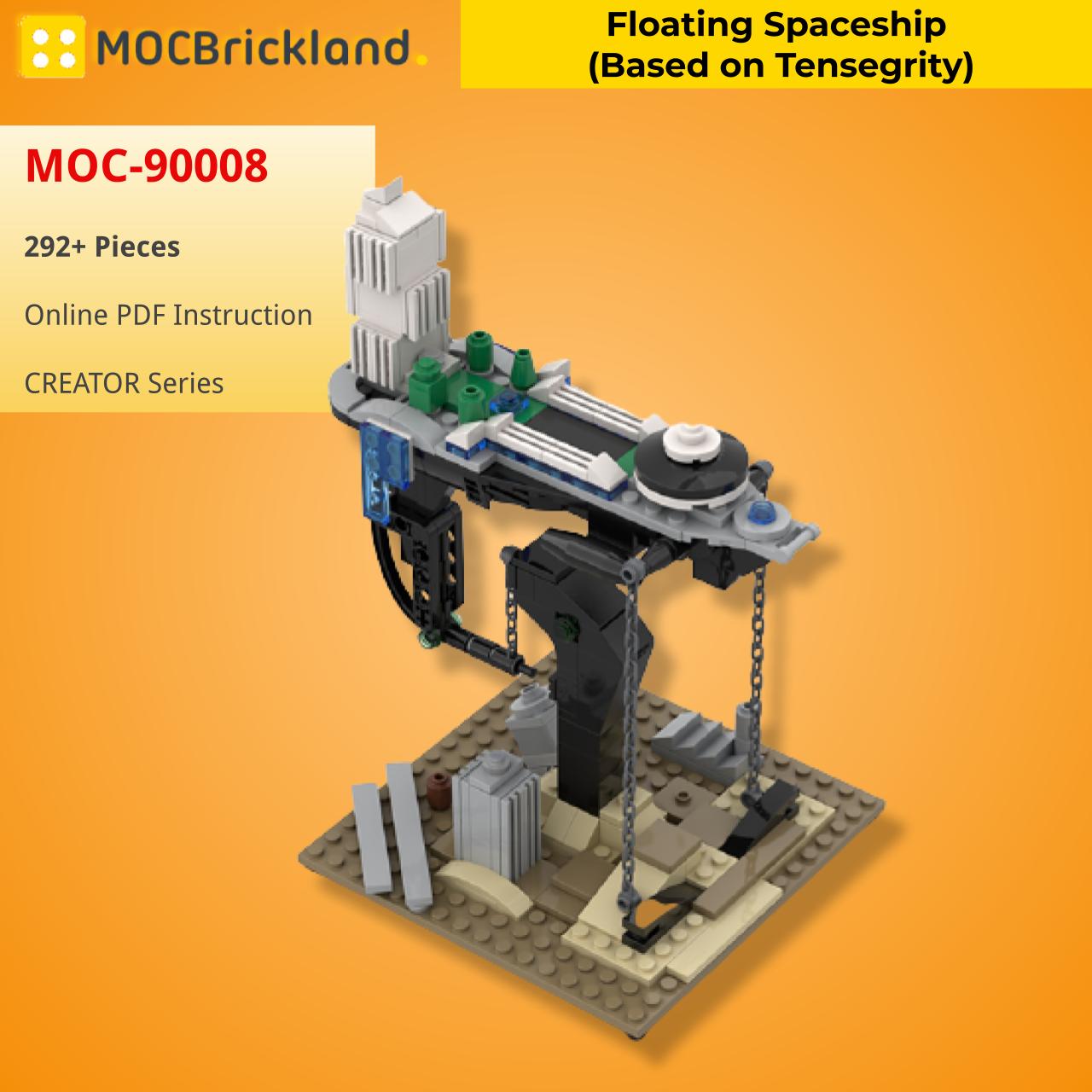 Floating Spaceship (Based on Tensegrity) CREATOR MOC-90008 WITH 292 PIECES