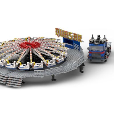 Quasar Fairground Ride CREATOR MOC-91225 by Gdale WITH 2609 PIECES