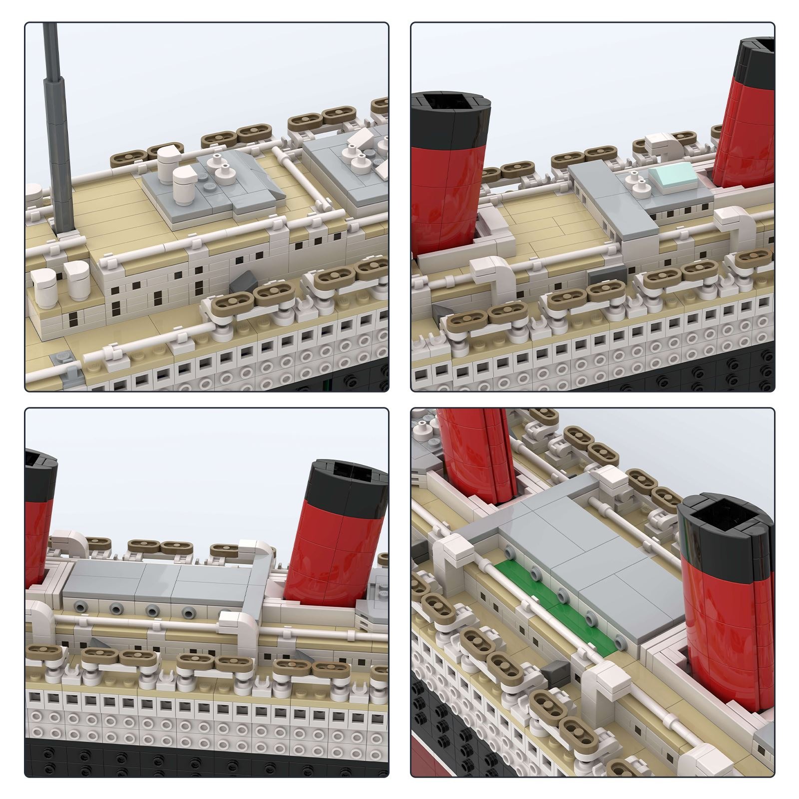 Queen Mary CREATOR MOC-93208 by bru_bri_mocs WITH 4689 PIECES Queen Mary CREATOR MOC-93208 by bru_bri_mocs WITH 4689 PIECES