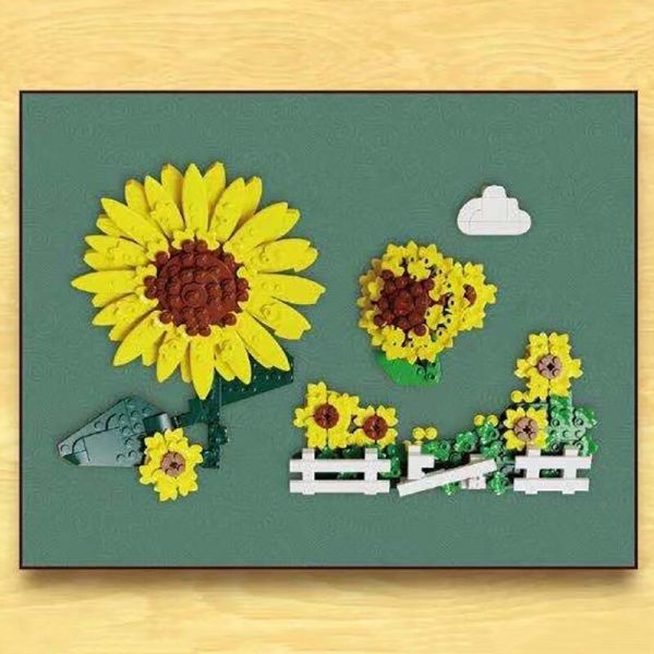Van Gogh Sunflower CREATOR QiZhile 92003 with 666 pieces