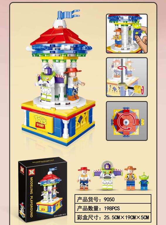 Playground Carousel Toy Story CREATOR SX 9050 with 198 pieces
