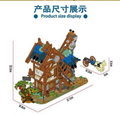 Medievaltown Windmill CREATOR URGE 50103 with 1824 pieces