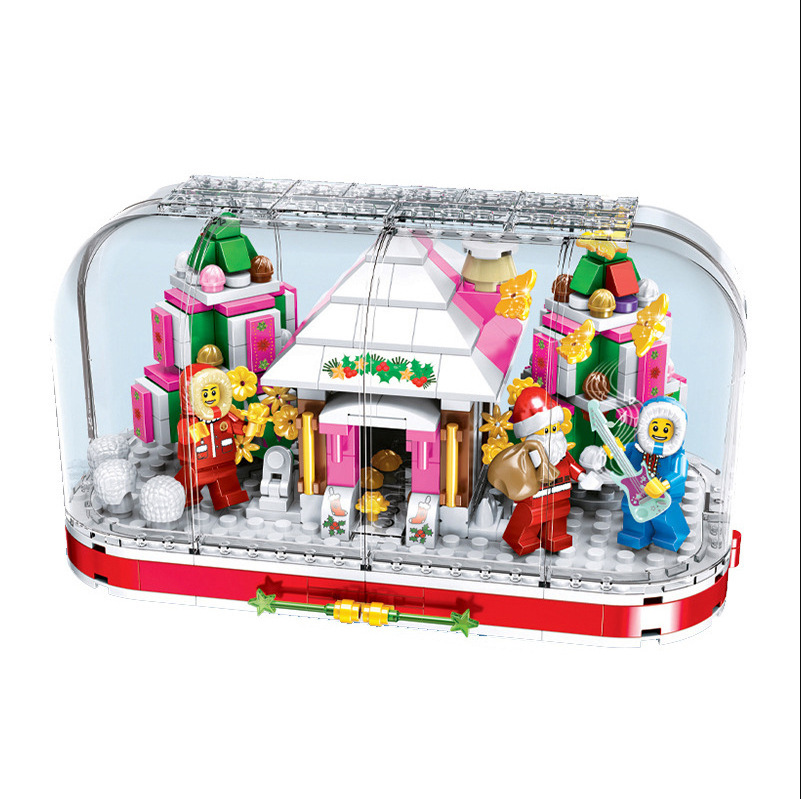 White Christmas Crystal Box CREATOR Winner 5035 with 411 pieces