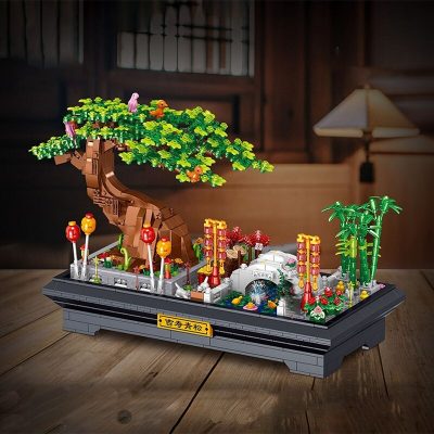 Green Pine Bonsai CREATOR ZHEGAO 00899 with 1426 pieces