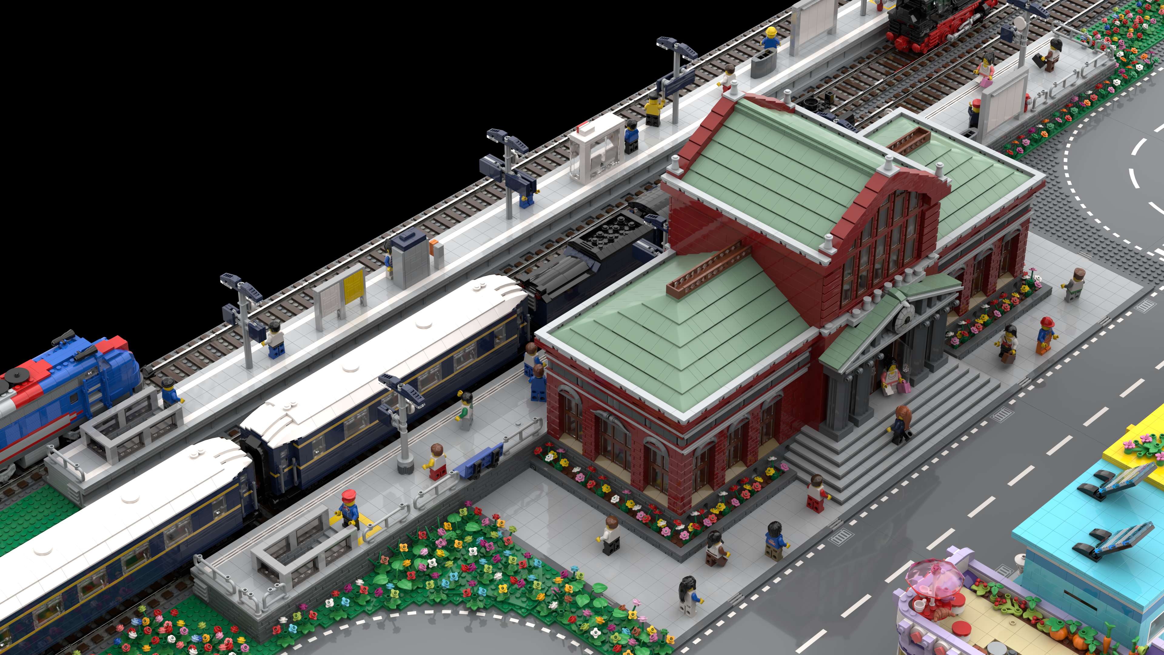 Central Station V2 MOC-109869 Modular Building With 6820 Pieces