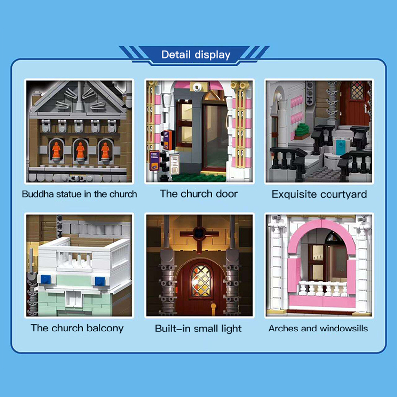 Church Of Cuba ZHEGAO DZ6021 Modular Building With 2300 Pieces