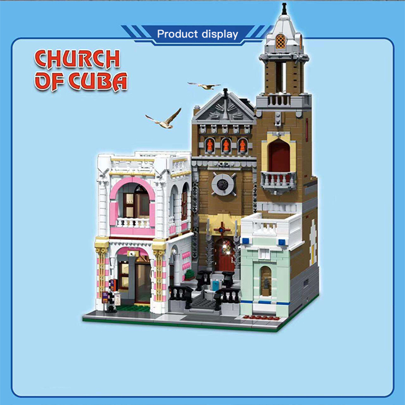 Church Of Cuba ZHEGAO DZ6021 Modular Building With 2300 Pieces