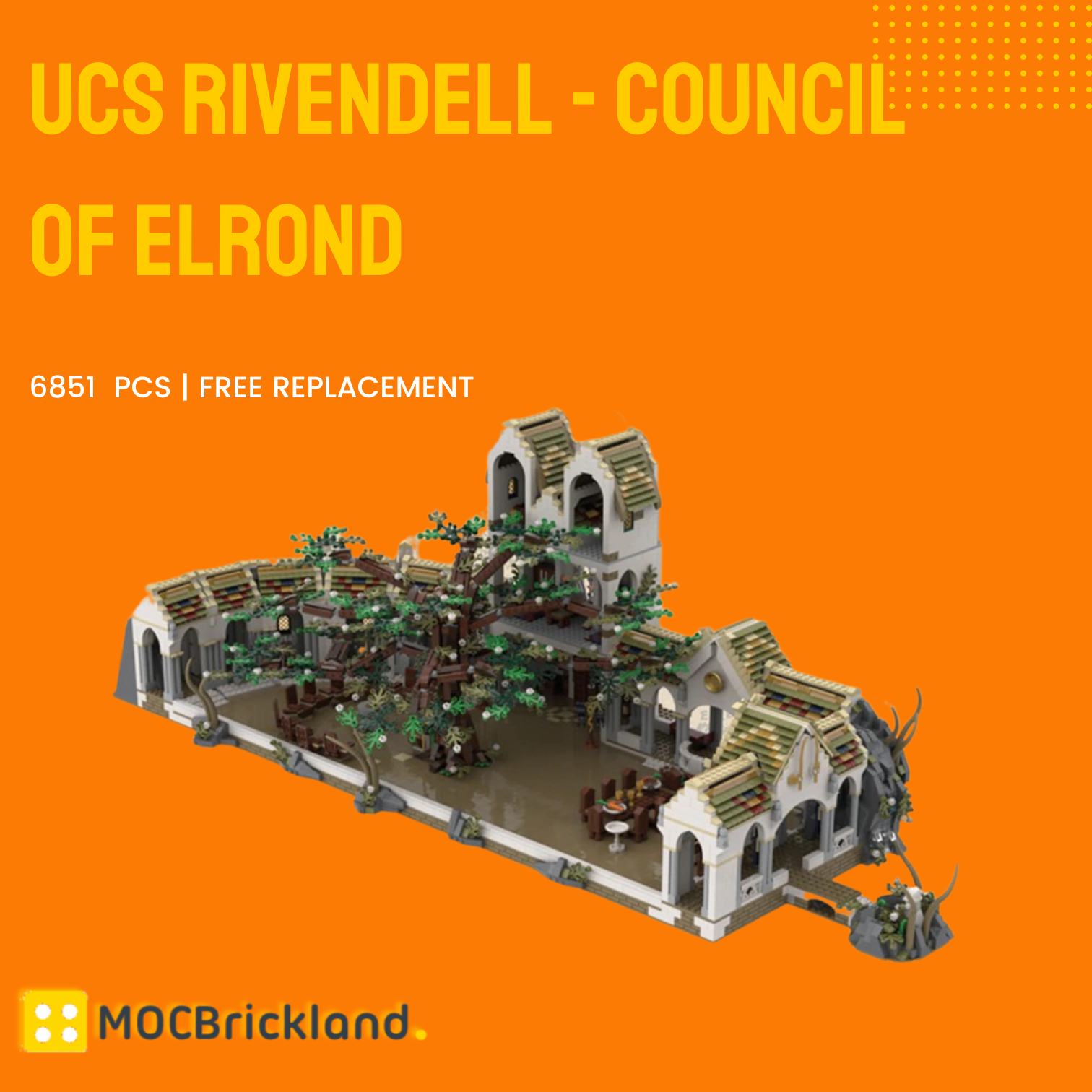 UCS Rivendell - Council of Elrond MOC-51085 Modular Building With 6851 Pieces