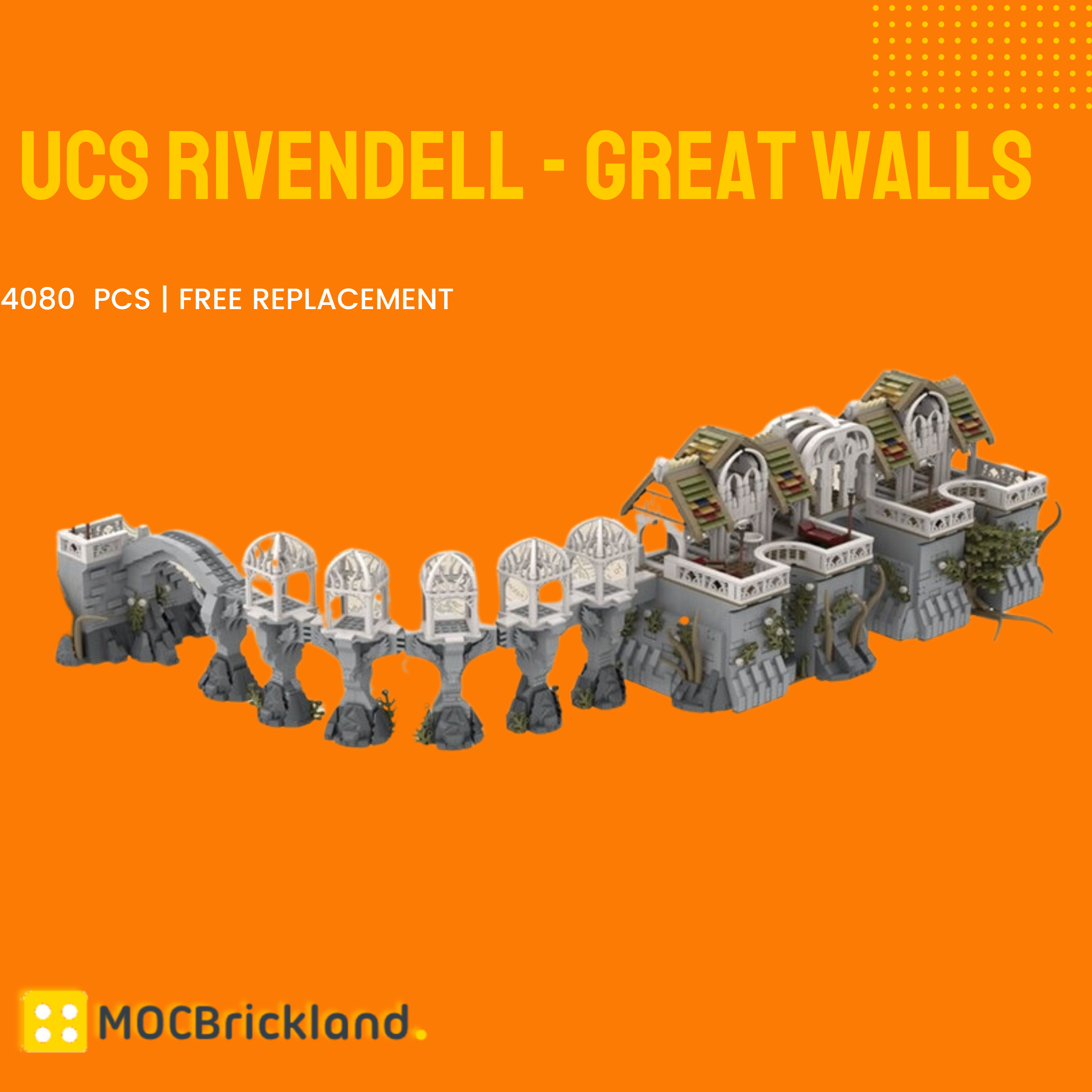 UCS Rivendell - Great Walls MOC-49577 Modular Building With 4080 Pieces