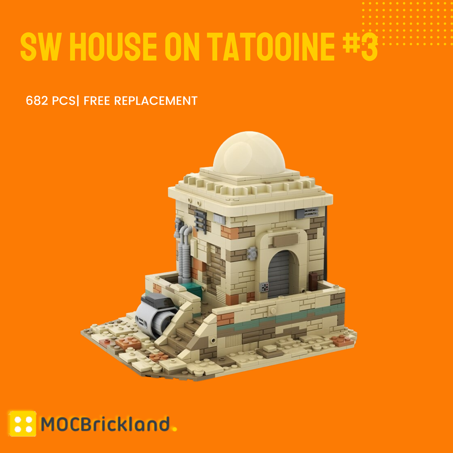 SW House on Tatooine #3 MOC-112429 Star Wars With 682 Pieces