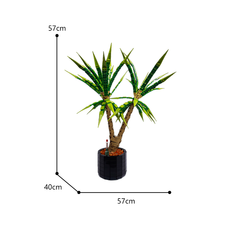 Dracaena Marginata MOC-118715 Creator with 1952 Pieces