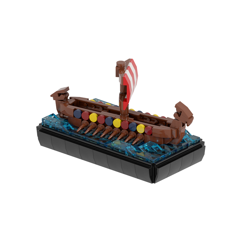 Small Viking Longship MOC-76565 Creator With 281 Pieces