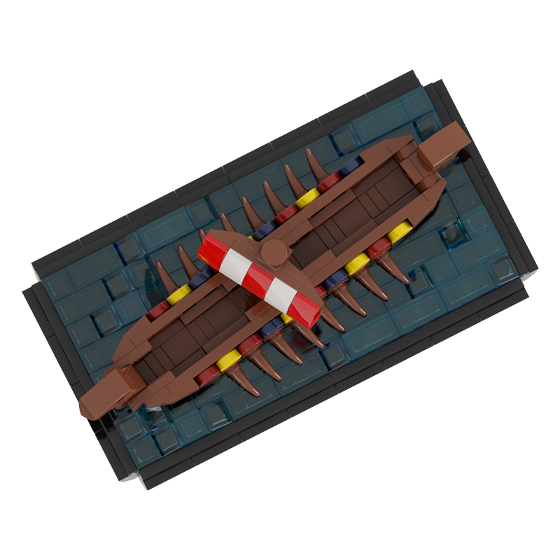 Small Viking Longship MOC-76565 Creator With 281 Pieces
