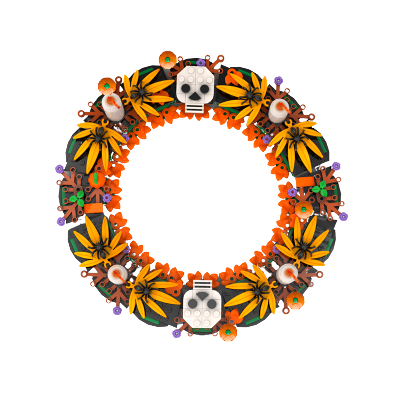 Halloween Wreath MOC-88260 Creator with 422 Pieces