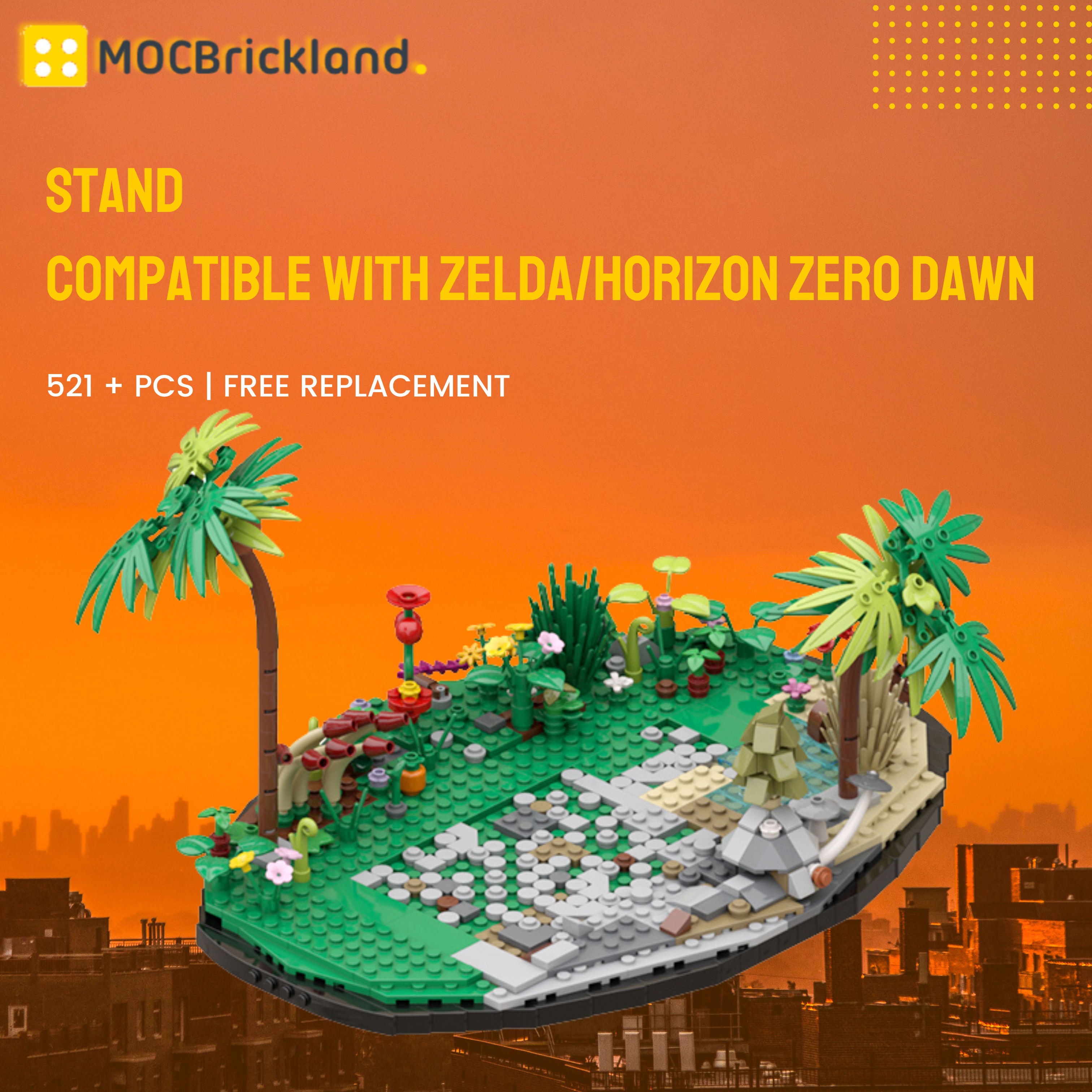 Stand Compatible With Zelda Horizon Zero Dawn MOC 89583 Creator With 521 Pieces