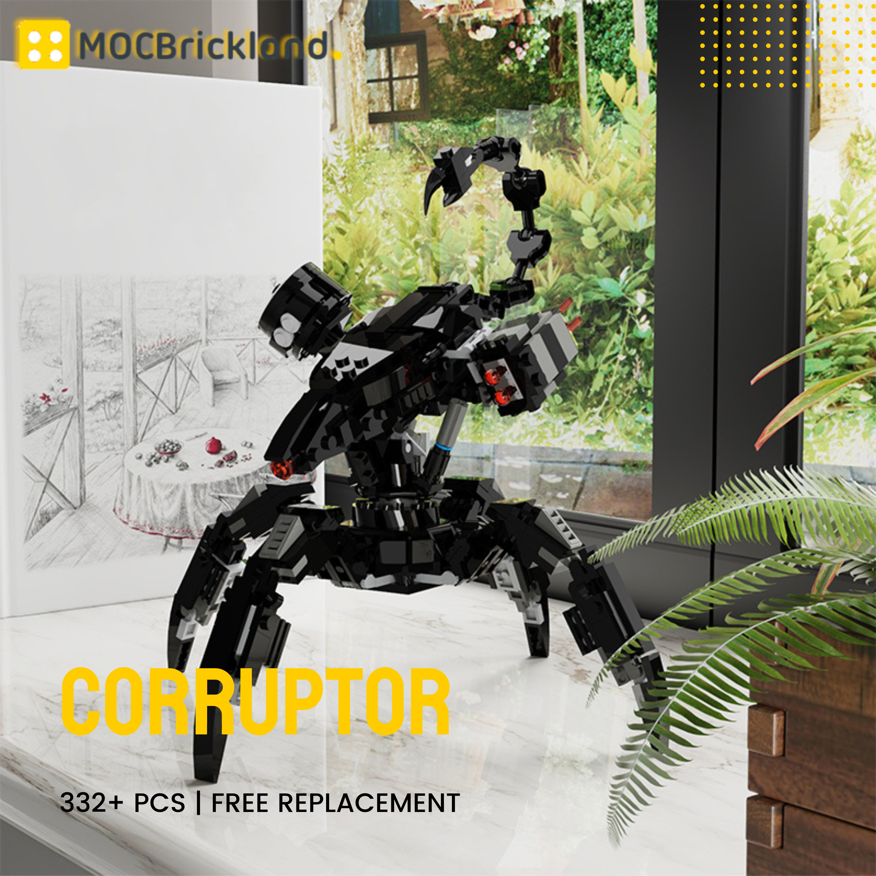Horizon Zero Dawn Corruptor War Machine MOC-89586 Creator With 332 Pieces