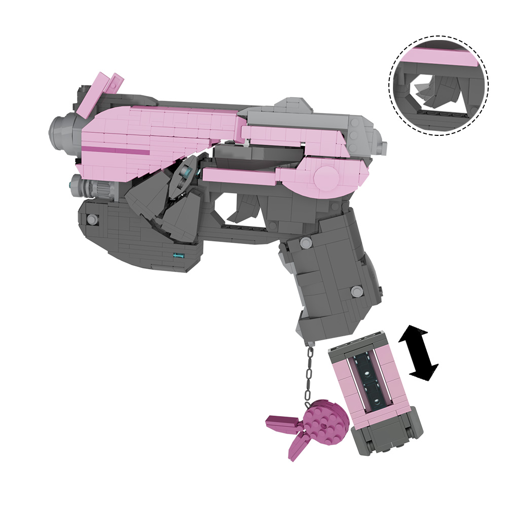 D.VA Gun-Overwatch MOC-89668 Creator with 794 Pieces (1)