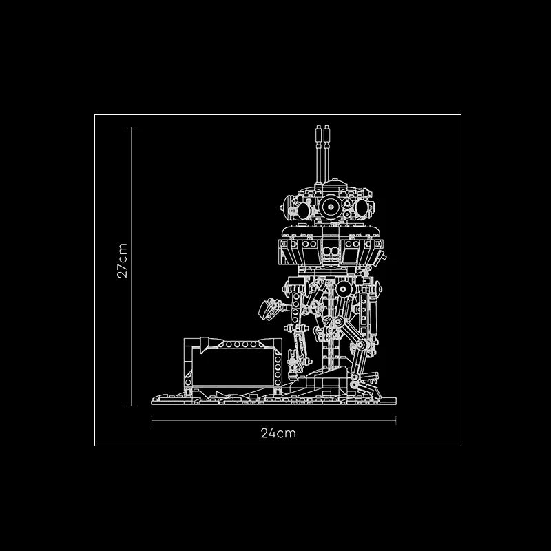 Imperial Probe Droid Star Wars DAGAO 99918 with 692 pieces Imperial Probe Droid Star Wars DAGAO 99918 with 692 pieces