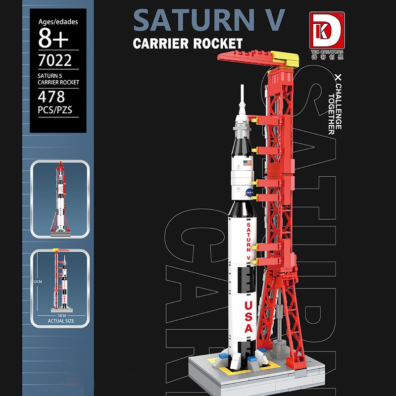 Saturn 5 Carrier Rocker DK 7022 Space with 478 Pieces