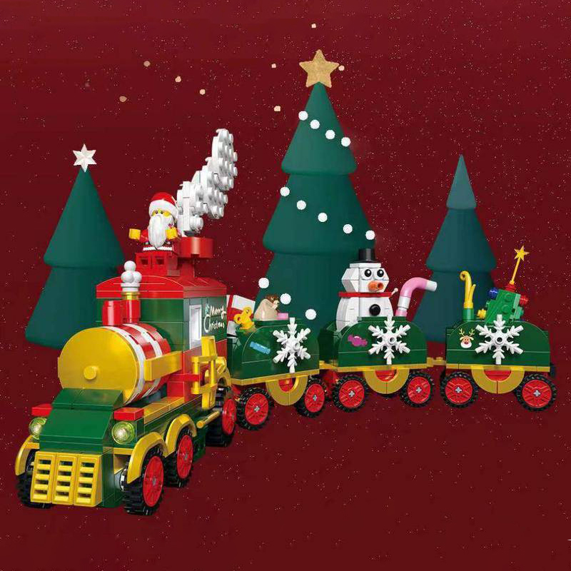 Christmas Train Merry Christmas DK 712 Creator With 621pcs