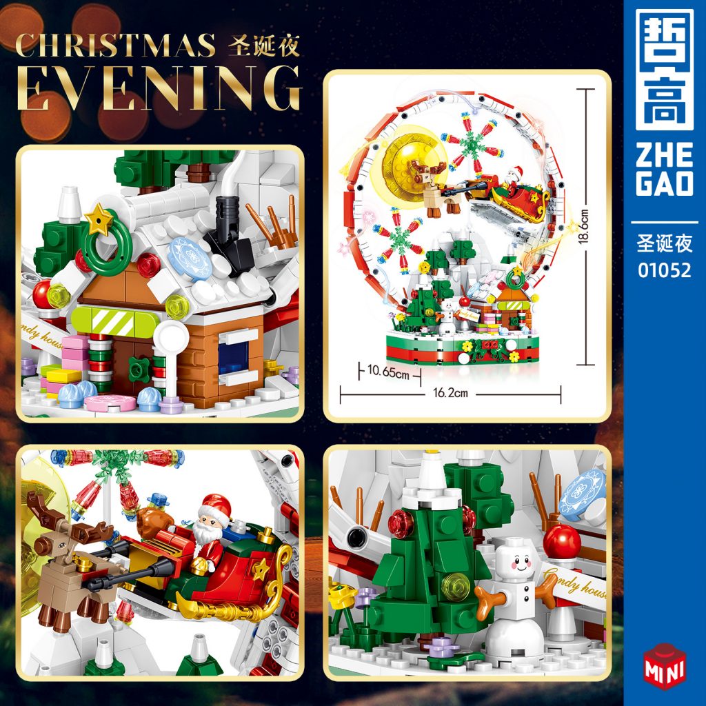  Christmas Evening ZHEGAO DZ01052 Creator With 878pcs 