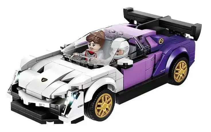 Extremely Fast Supercar Purple Pull Back Car Forange FC1615 Technic With 269pcs 